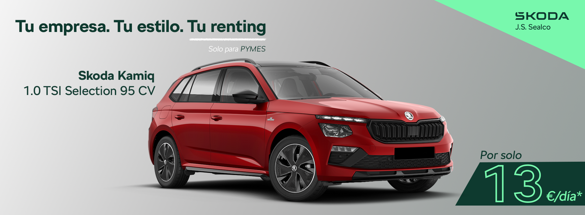 SKODA BUSINESS BANNER KAMIQ ABRIL 2025